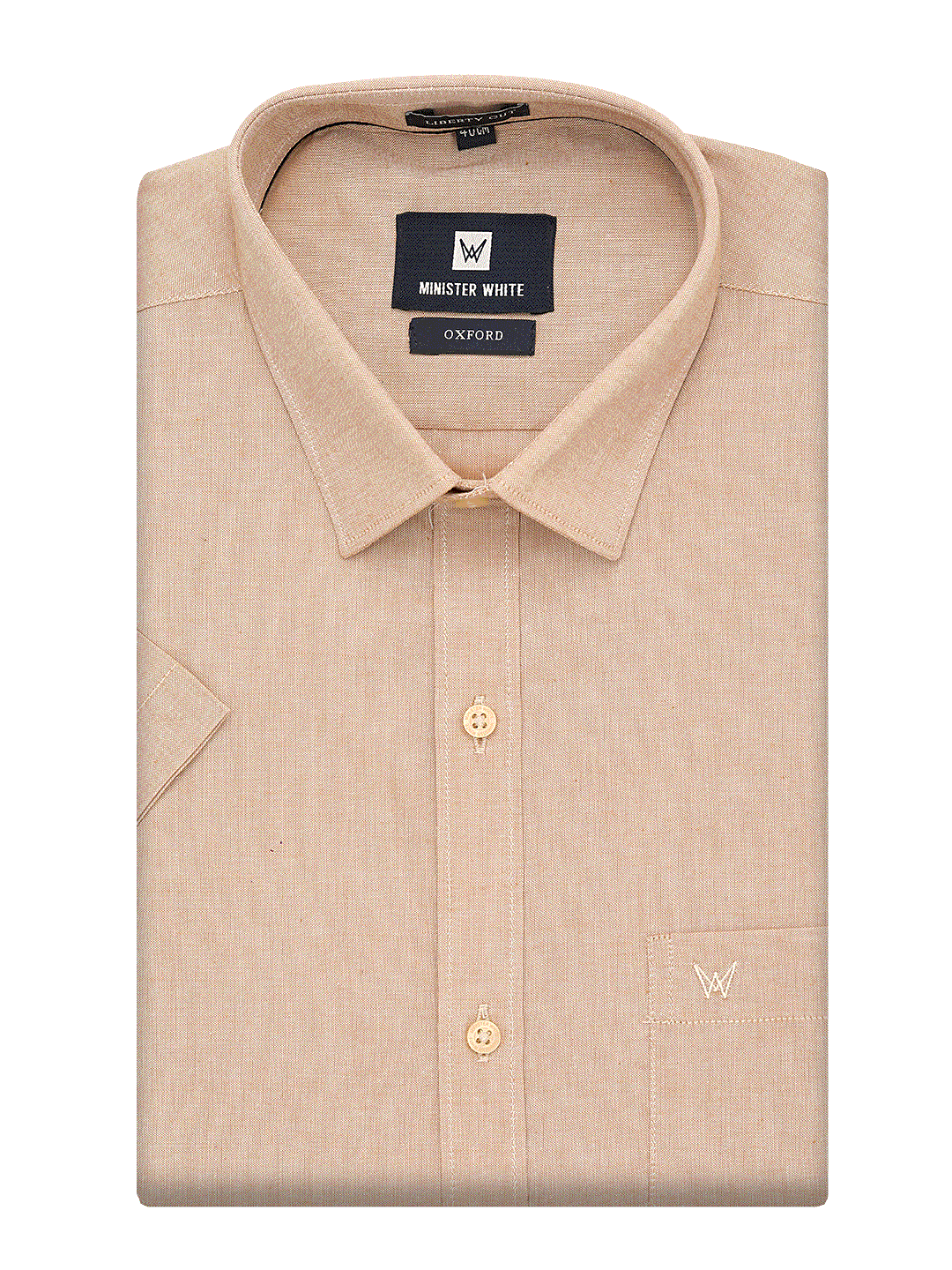 L Peach Shirt. Regular Fit. Liberty Cut - Oxford_A 04