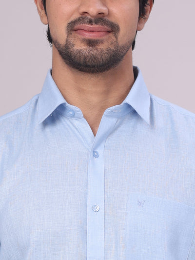 Men's Sky Blue Shirt Marsh close view