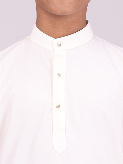 Boys Cotton Cream Full Sleeves Kurta Hilarious Boy