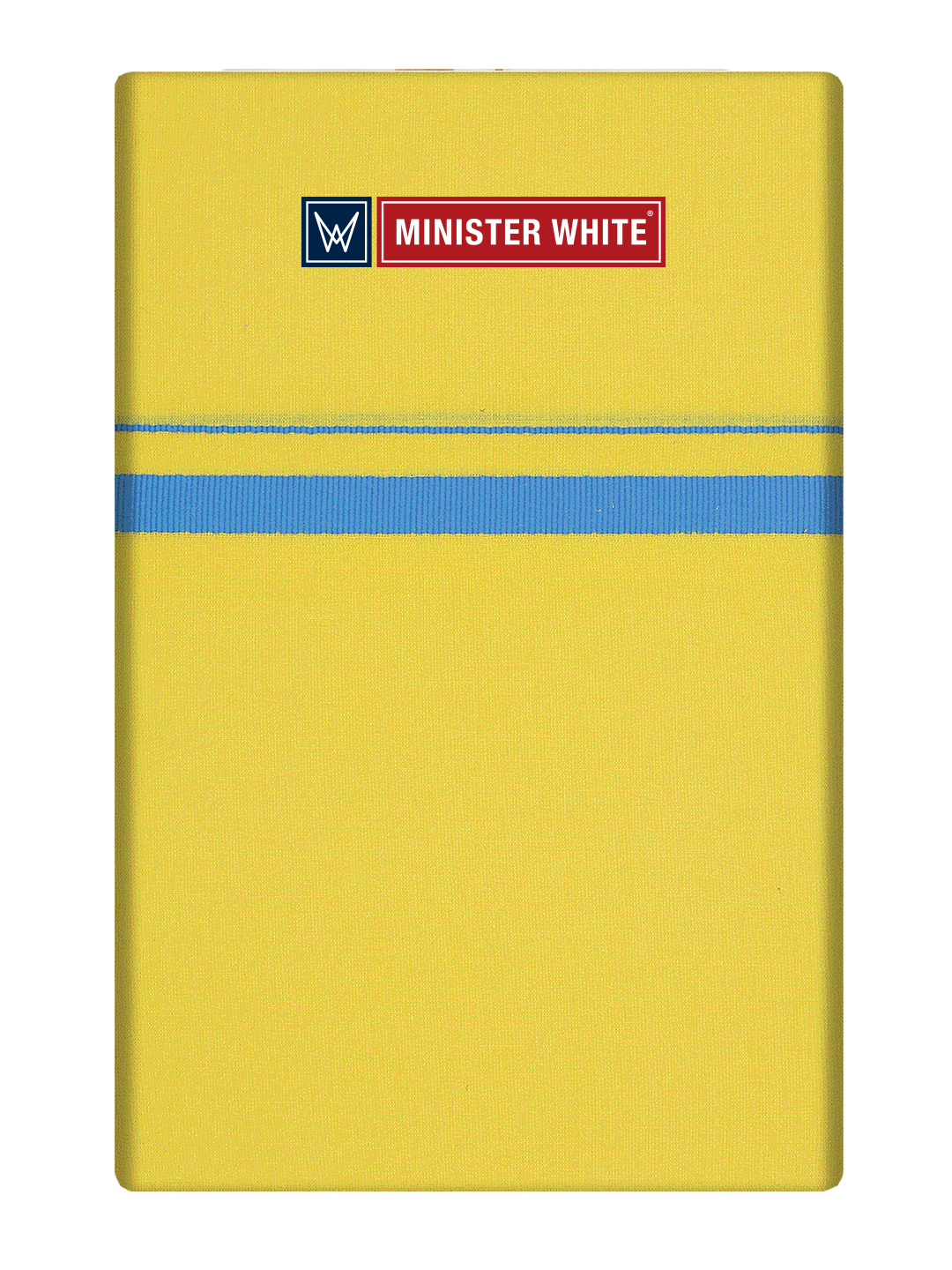 Mens Cotton Yellow Color Single Layered Dhoti with Assorted Border - Harban by Minister White