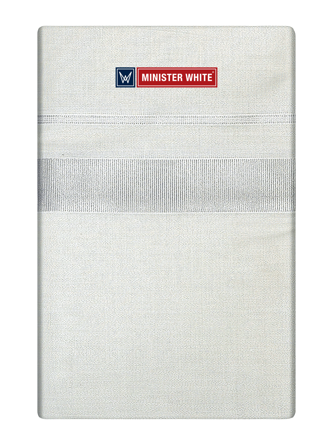 Mens Single Layer Tissue Silver Colour Dhoti Hero Tissue by Minister White