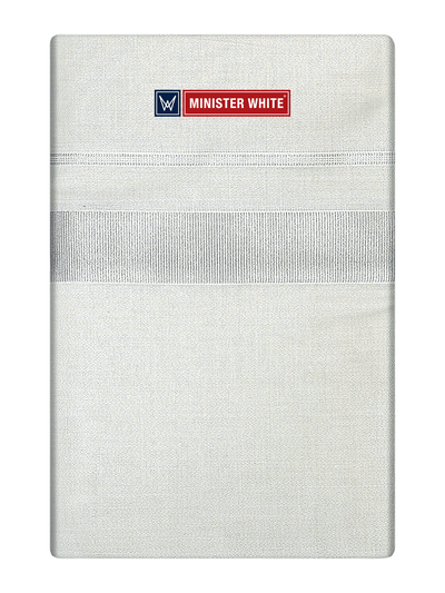 Mens Single Layer Tissue Silver Colour Dhoti Hero Tissue by Minister White