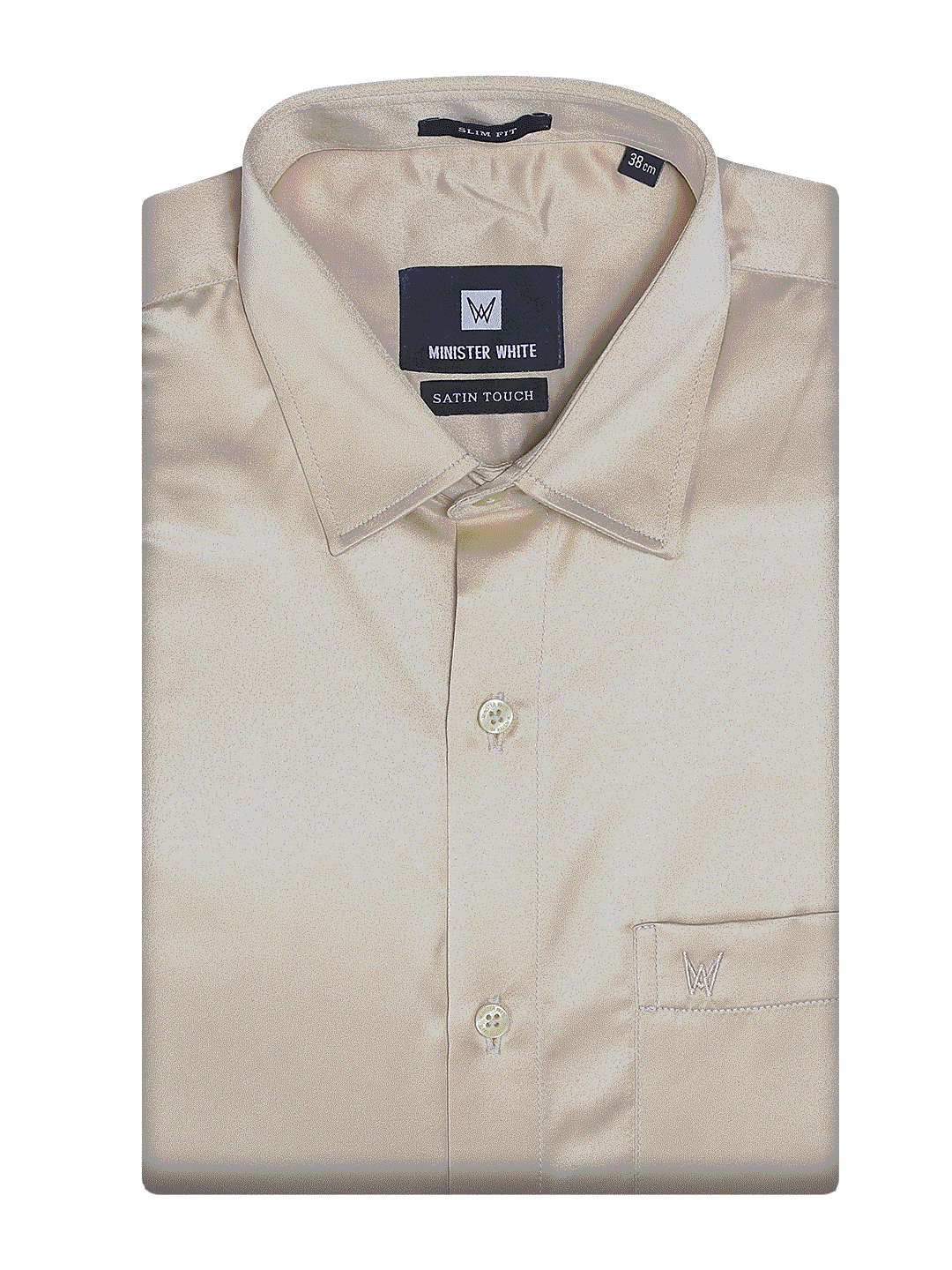 Cream Shirt. Slim Fit - Satin Touch SH 06