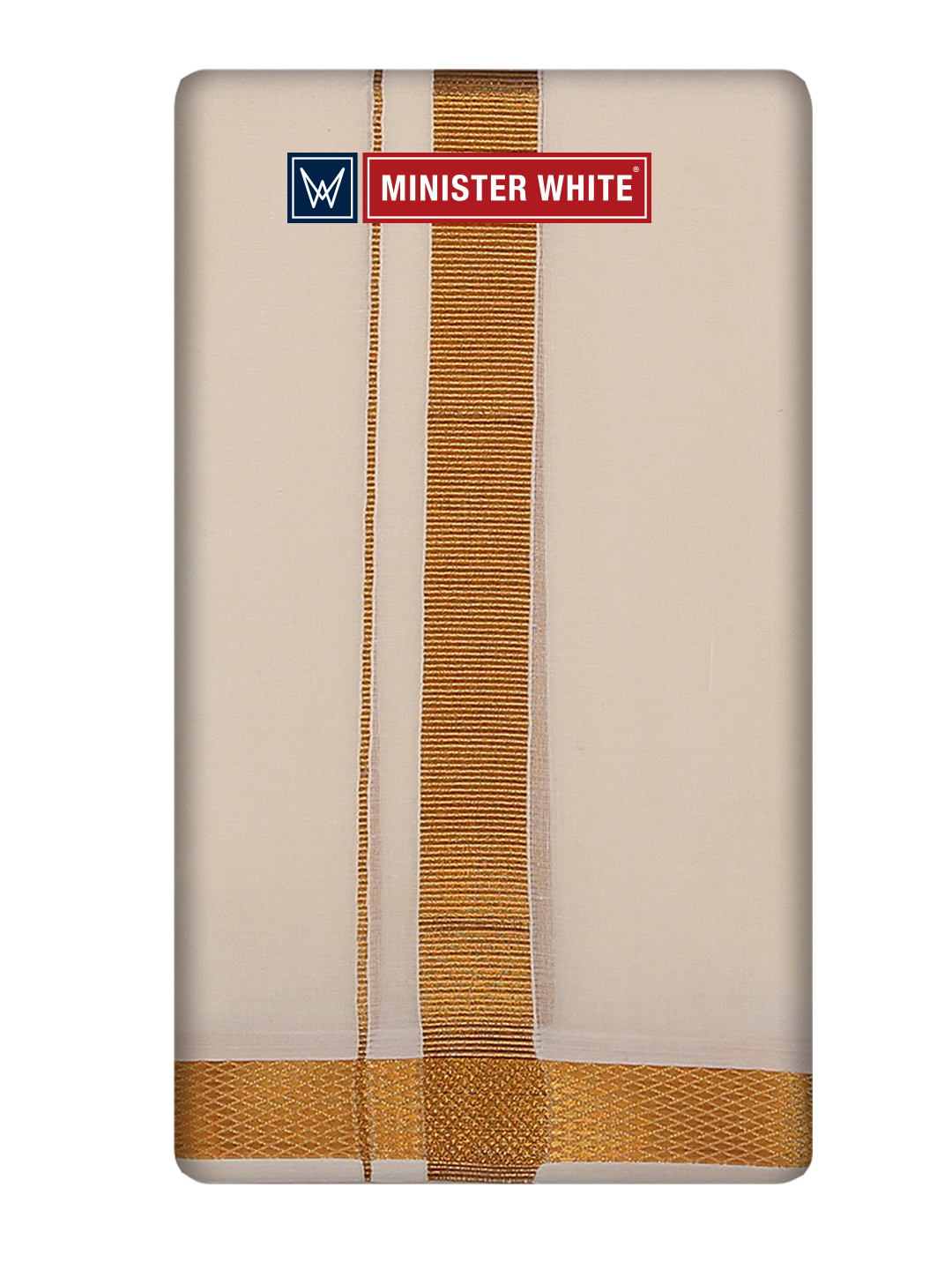 Cotton Cream Angavastram - Udayagiri 70K by Minister White