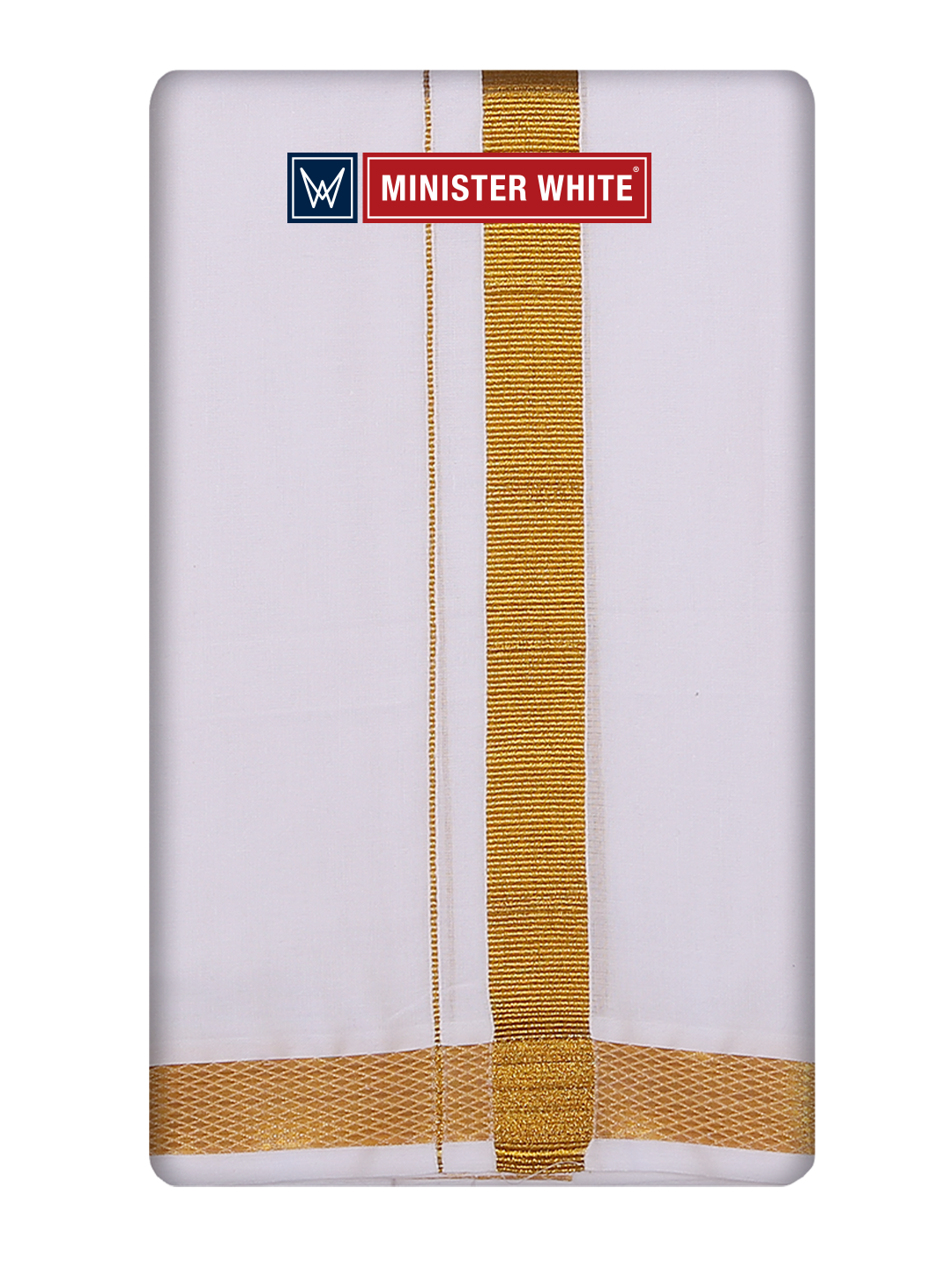 Cotton White Angavastram - Nalanda 70K by Minister White