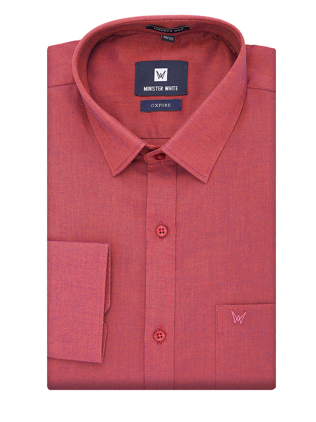 Mens Cotton Regular Fit Ruby Shirt Oxford by Minister White