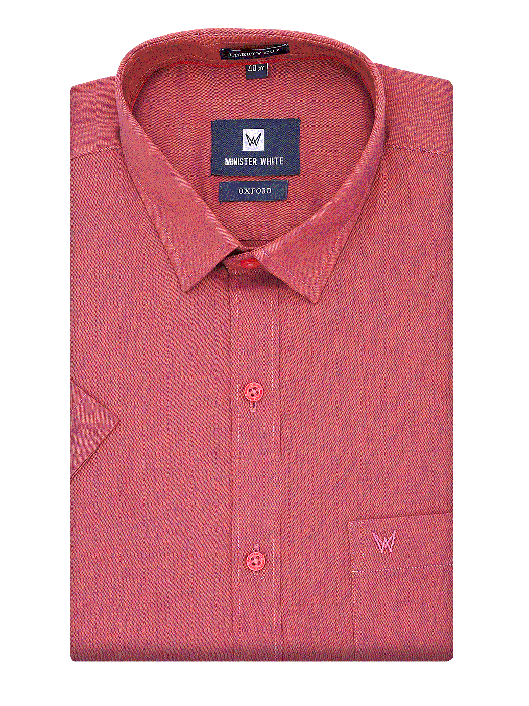 Mens Cotton Regular Fit Ruby Colour Shirt Oxford