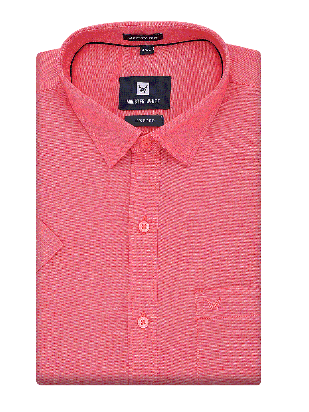 Mens Cotton Regular Fit Red Colour Shirt Oxford