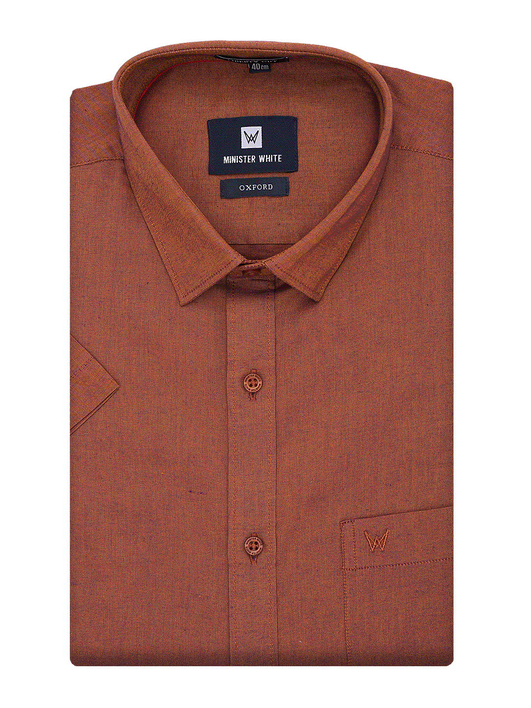 Brown Shirt. Regular Fit. Liberty Cut - Oxford_A 09