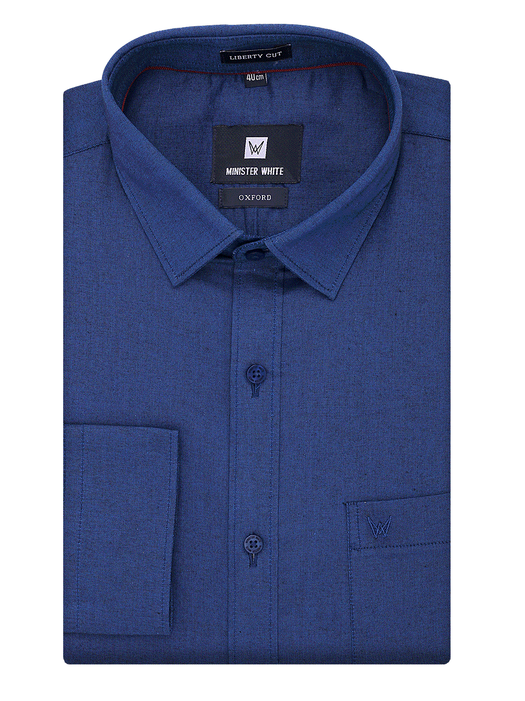 Mens Cotton Regular Fit Navy Colour Shirt Oxford