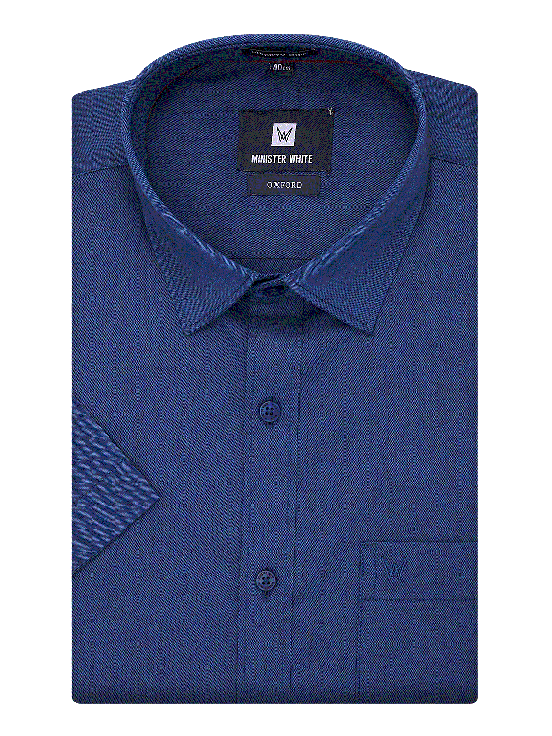 Mens Cotton Regular Fit Navy Colour Shirt Oxford