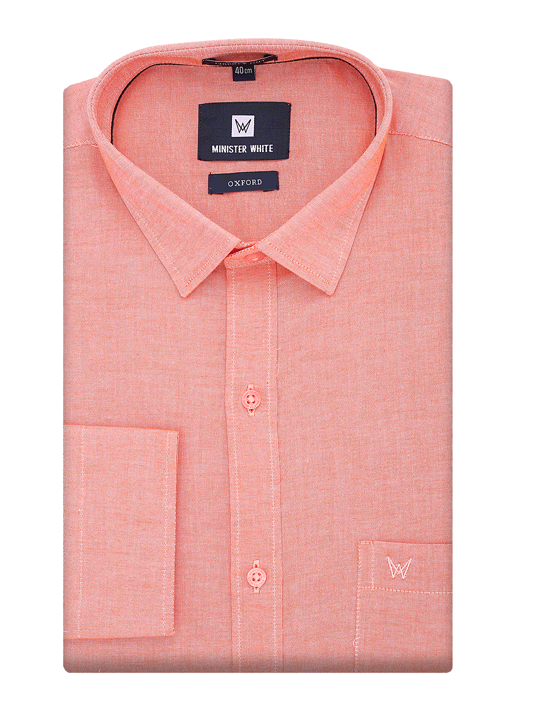 Mens Cotton Regular Fit Peach Colour Shirt Oxford