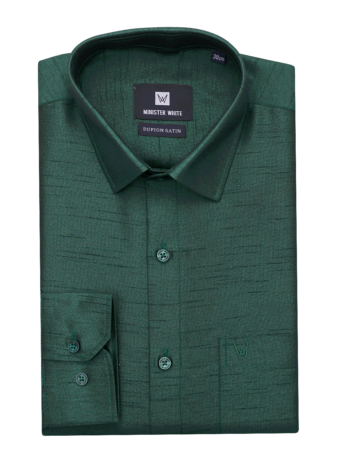 Mens Dupion Satin Regular Fit Dark Green Colour Shirt