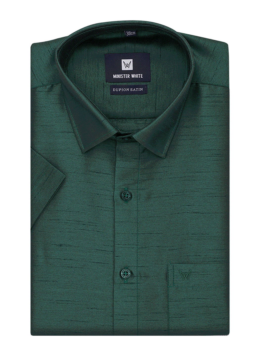 Mens Dupion Satin Regular Fit Dark Green Colour Shirt