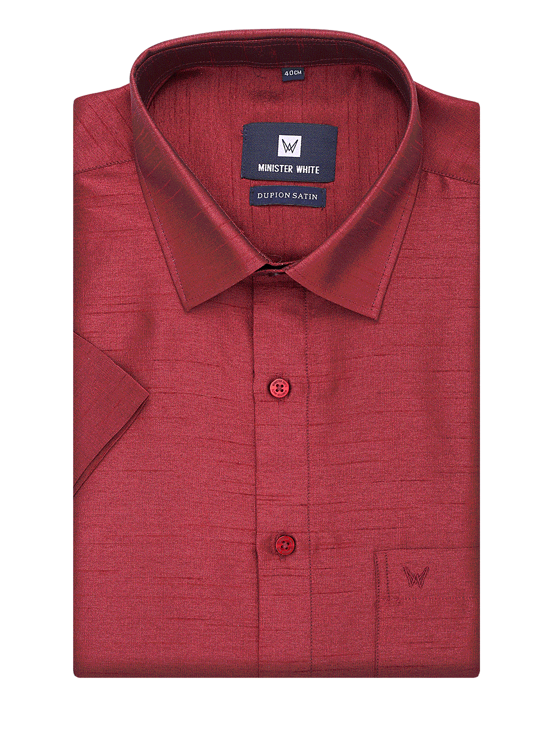 Mens Dupion Satin Regular Fit Maroon Colour Shirt