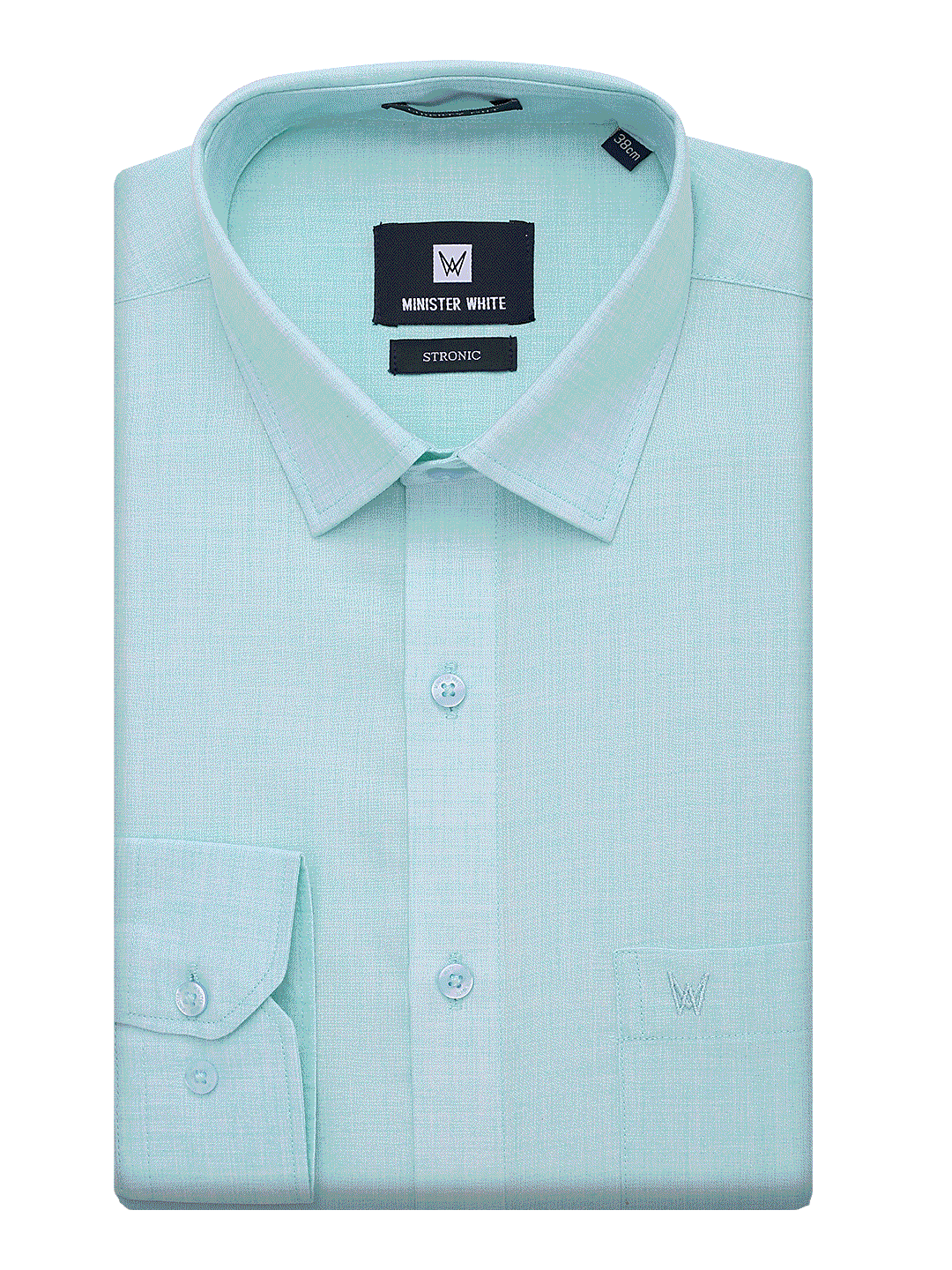 Mens Cotton Regular Fit Mint Colour Shirt Stronic