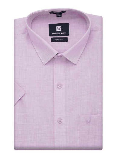 Mens Cotton Regular Fit Lilac Purple Colour Shirt Stronic