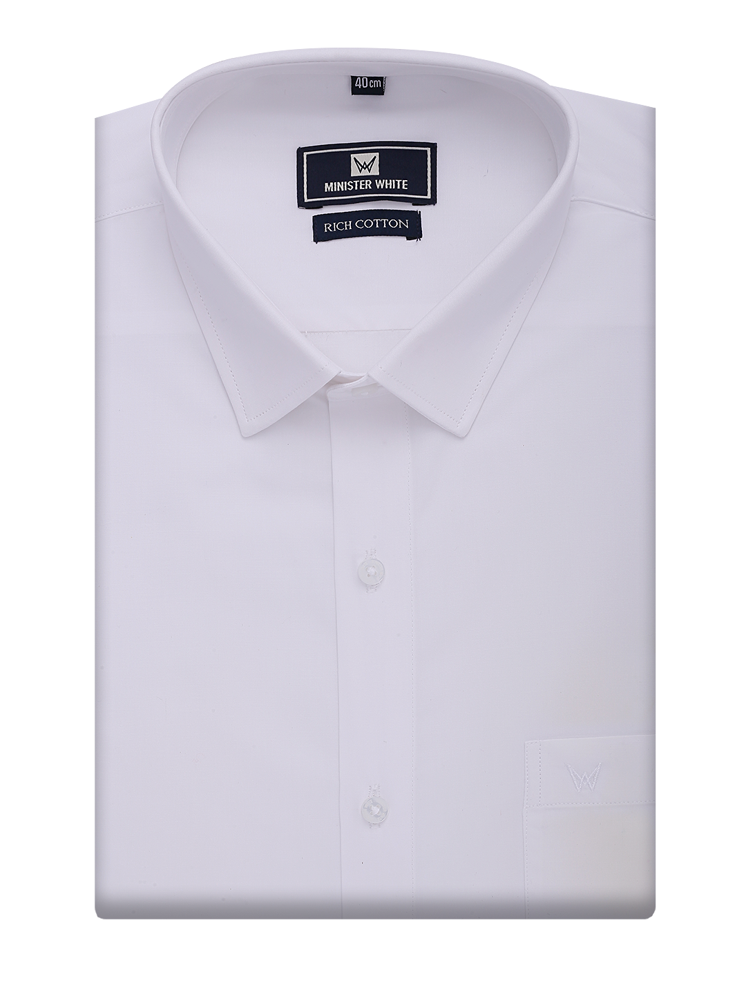 Rich Cotton White Shirt.Regular Fit - Liberty Cut