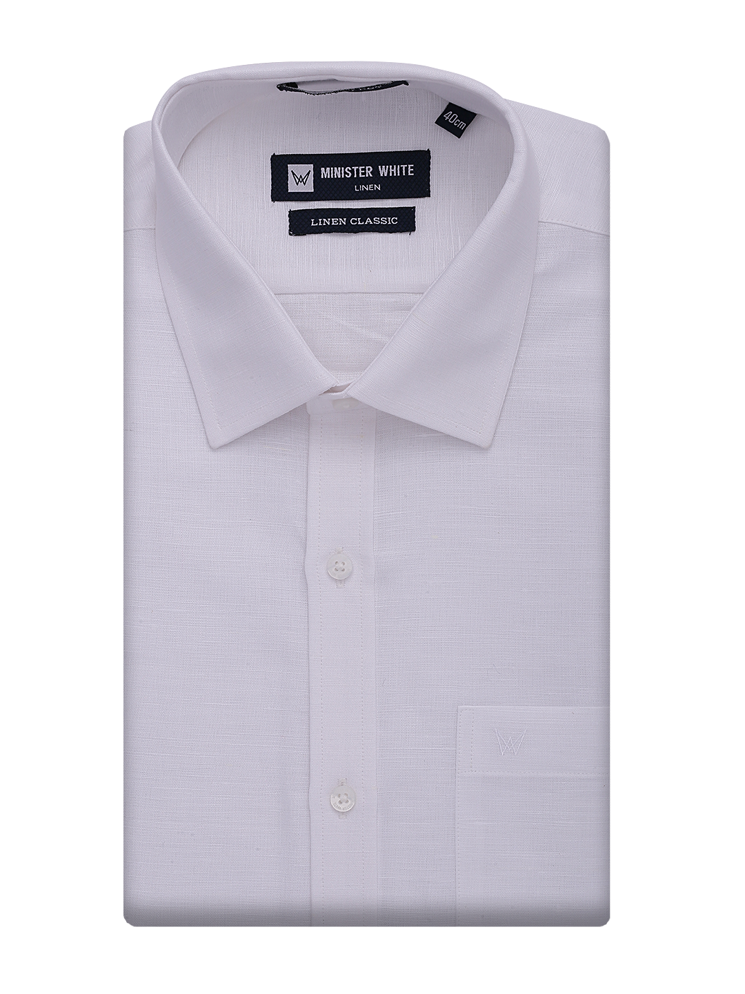Mens Cotton Linen White Regular Fit Shirt Classic