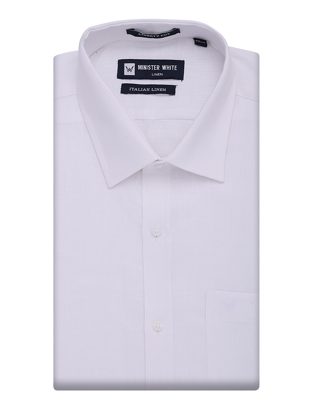 Linen White Shirt. Liberty Cut. Italian Linen White