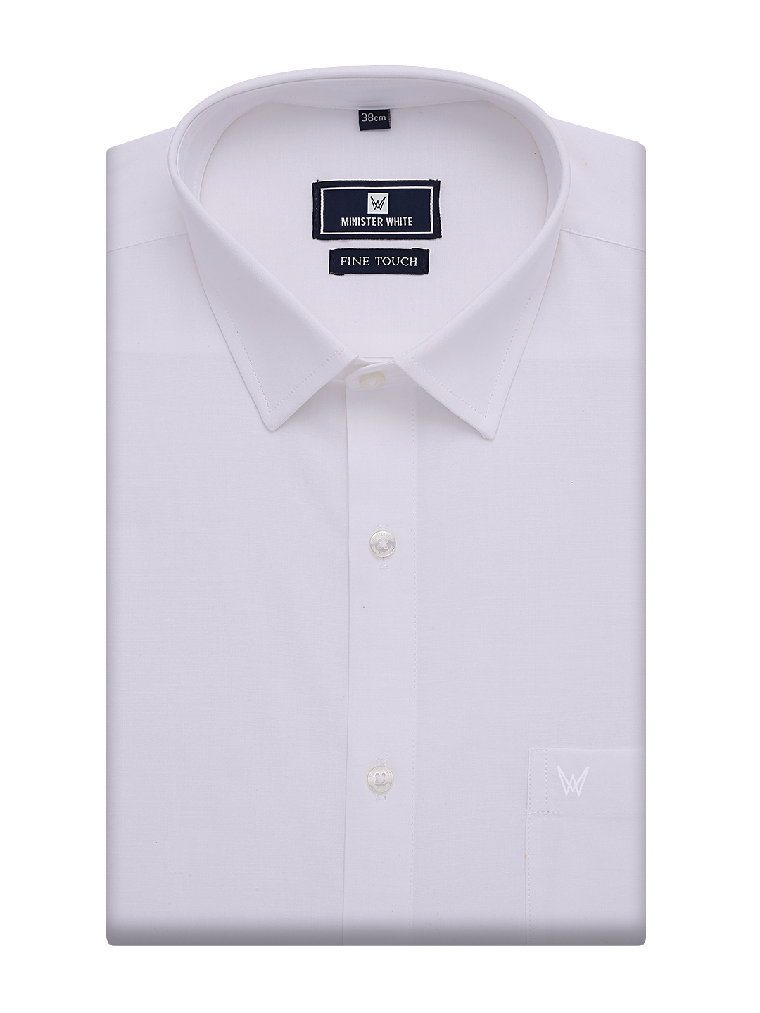 Mens Wrinkle Free White Regular Fit Shirt Wrinkle Resistant