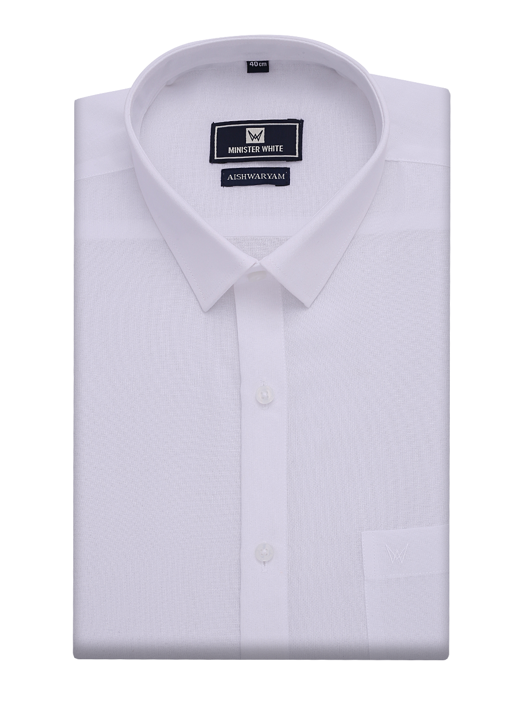 Aishwaryam White Shirt.Regular Fit. Liberty Cut
