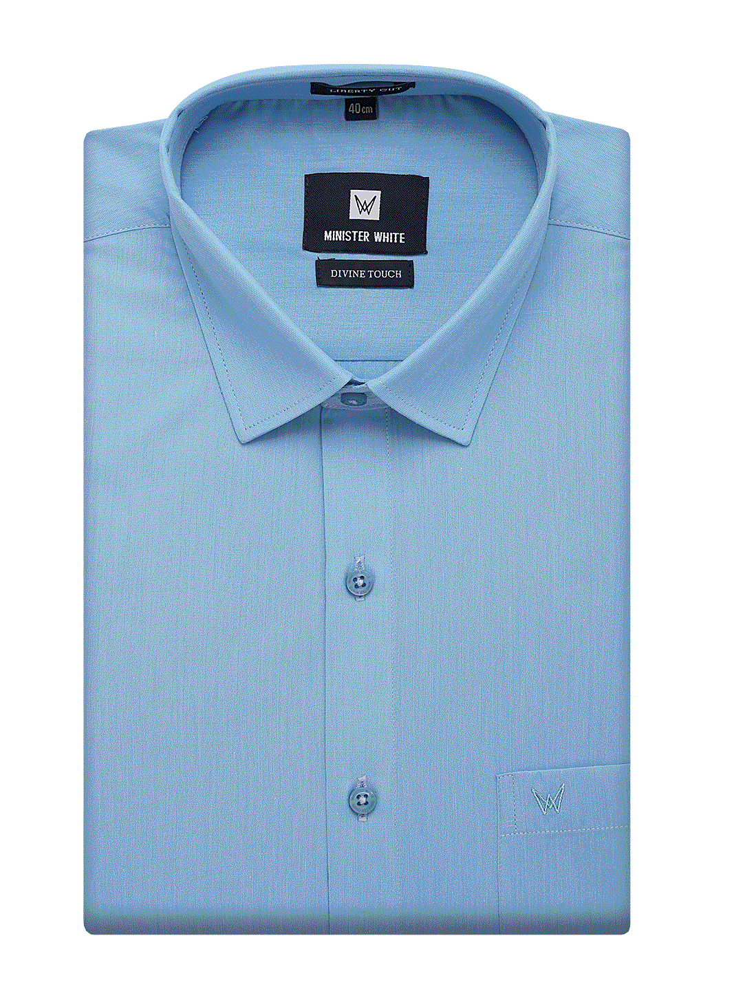 Mens Cotton Regular Fit Sky Blue Colour Shirt Divine Touch