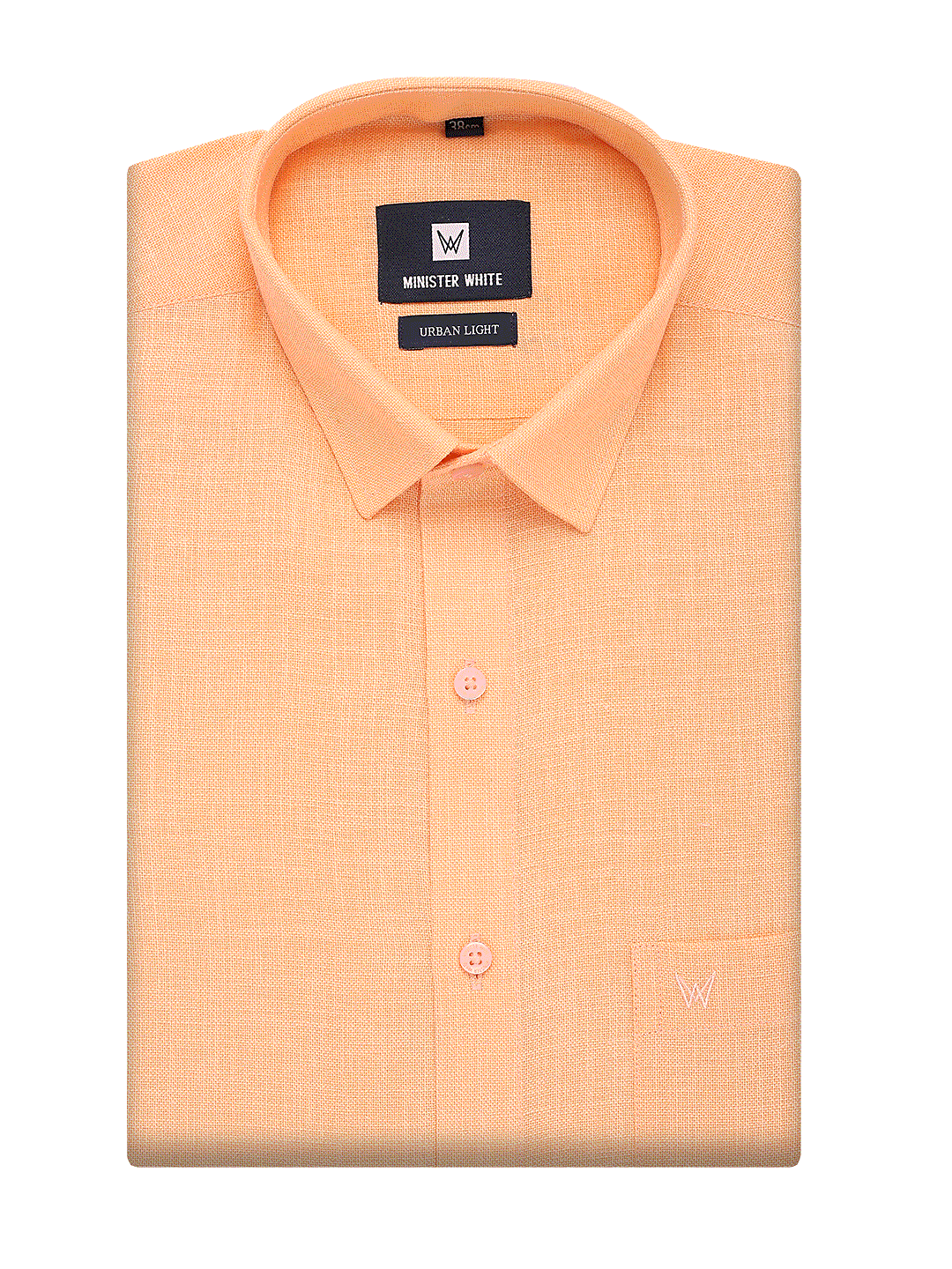 Mens Cotton Regular Fit Peach Colour Shirt Urban Light