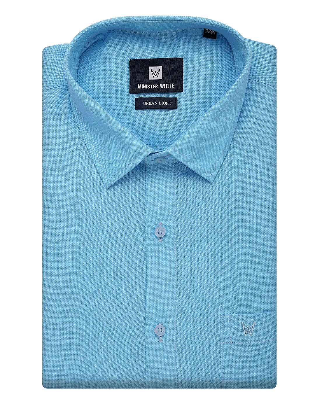 Mens Cotton Regular Fit Sky Blue Colour Shirt Urban Light