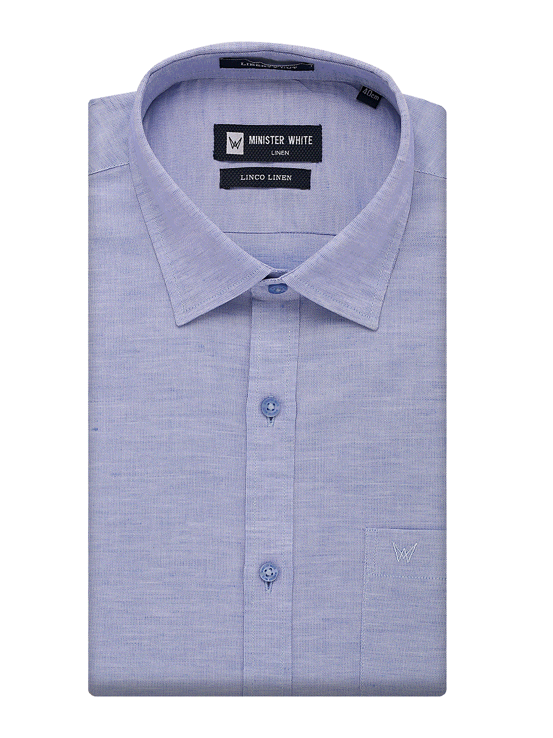 Light Blue Linen Shirt. Liberty Cut. Linco Linen