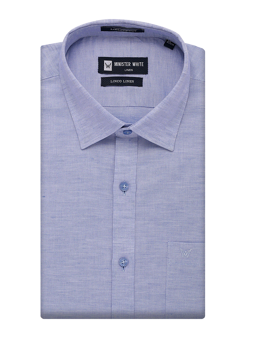 Mens Cotton Linen Regular Fit Blue Colour Shirt Linco Linen