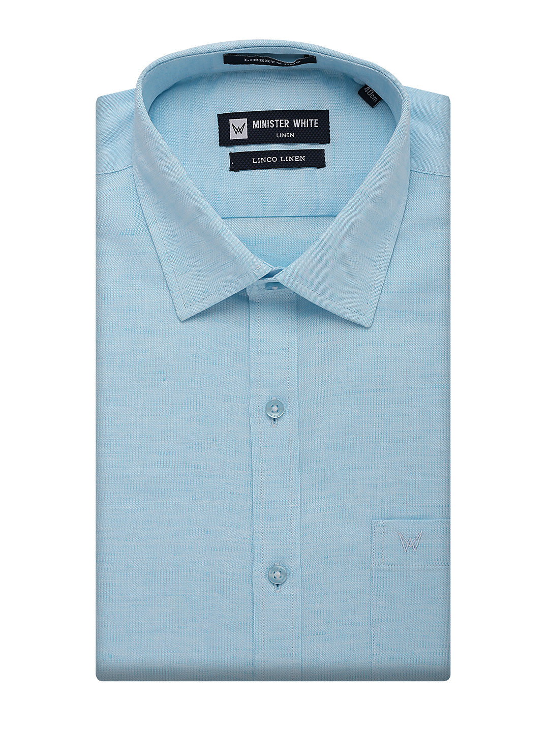 Mens Cotton Linen Regular Fit Sky Blue Colour Shirt Linco Linen
