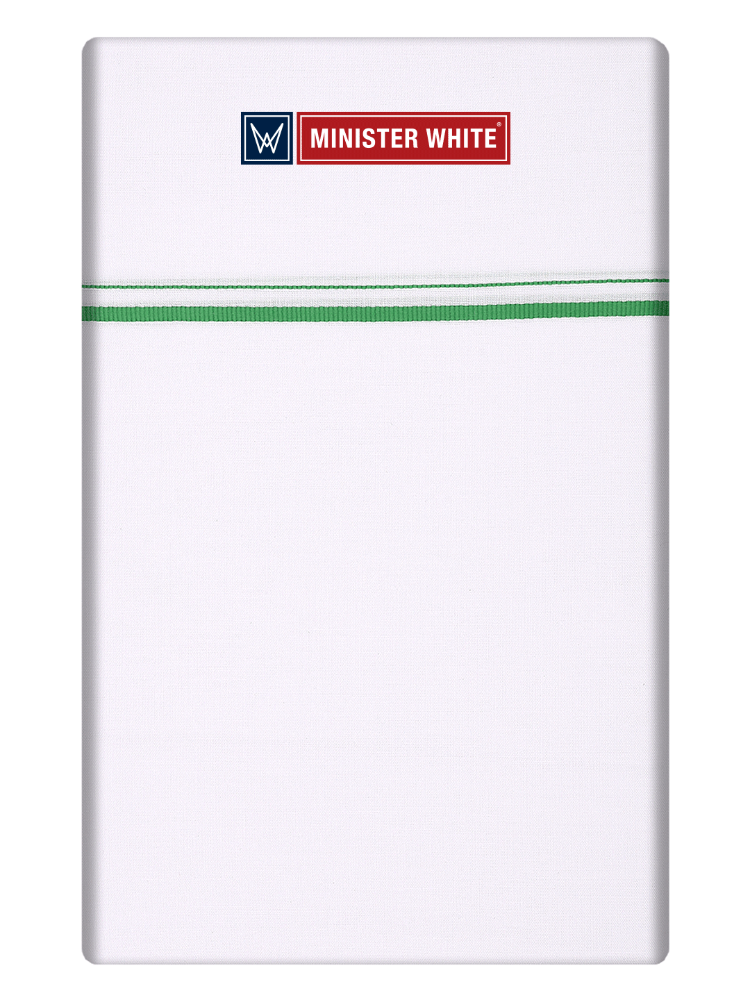 Mens Cotton White Single Layered Small Border Dhoti - Linth by Minister White