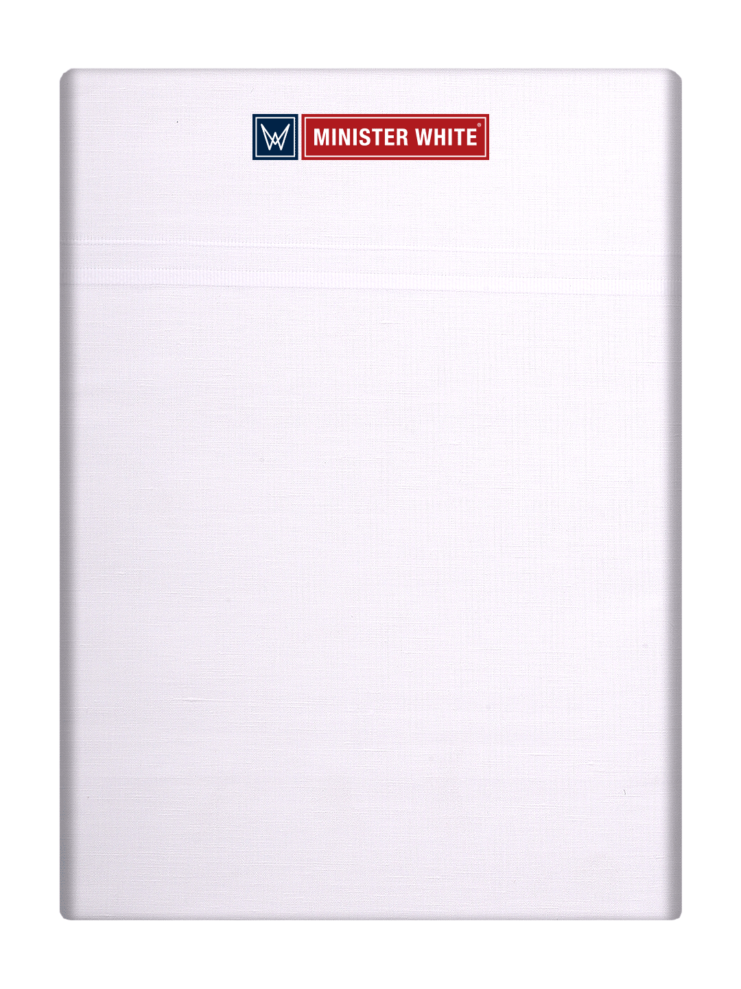 Mens Cotton White Double Layered Small Border Dhoti - Niham by Minister White
