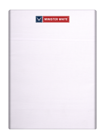 Mens Cotton White Double Layered Small Border Dhoti - Niham by Minister White