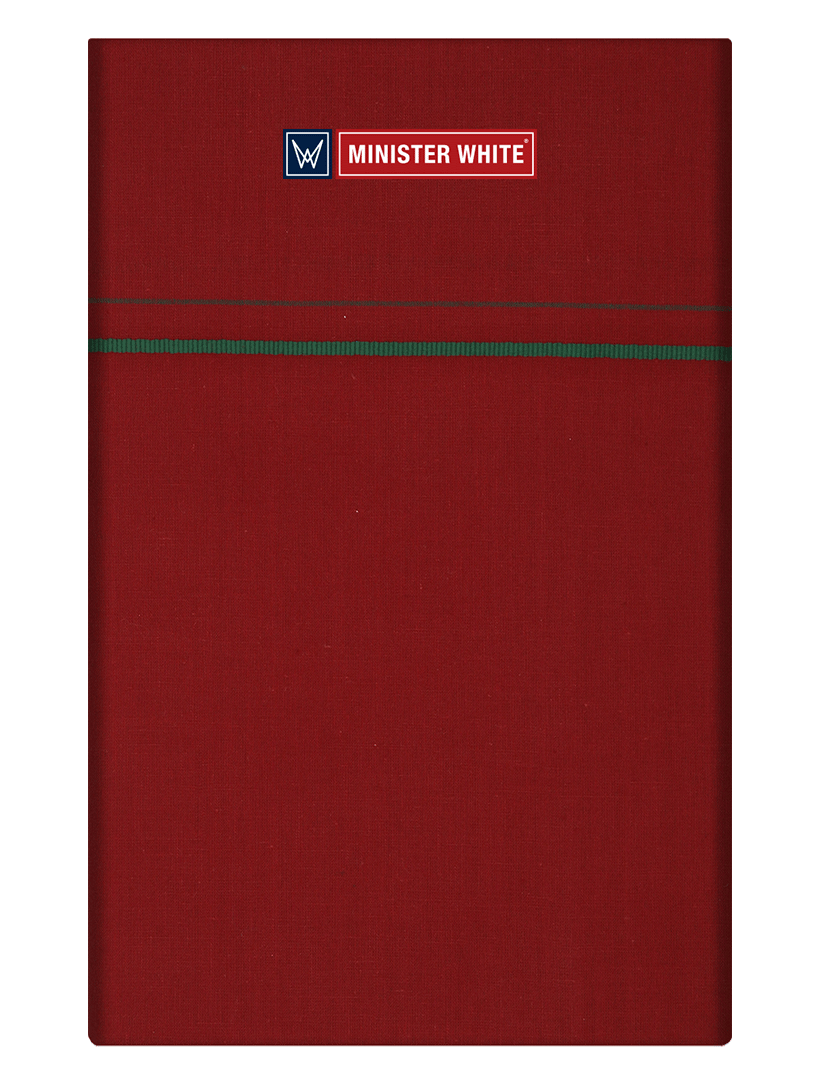 Mens Cotton Maroon Color Single Layered Dhoti with Assorted Border - Bhoomi by Minister White