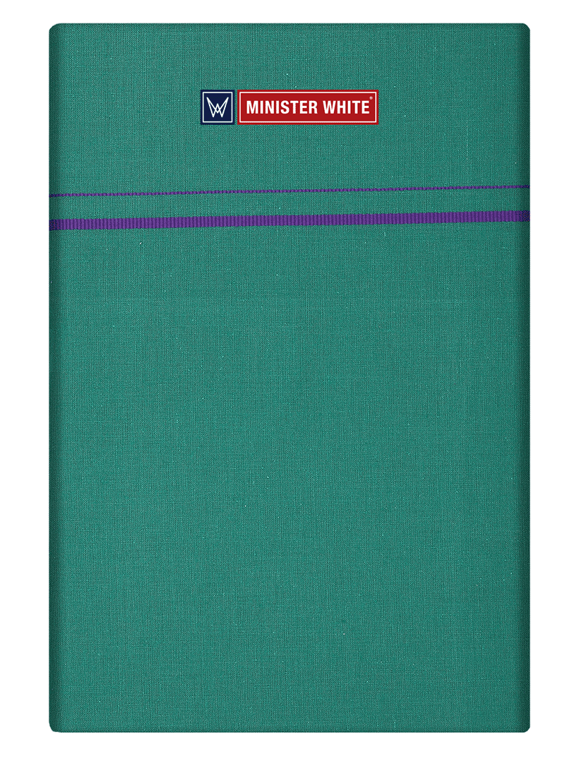 Mens Cotton Green Color Single Layered Dhoti with Assorted Border - Bhoomi