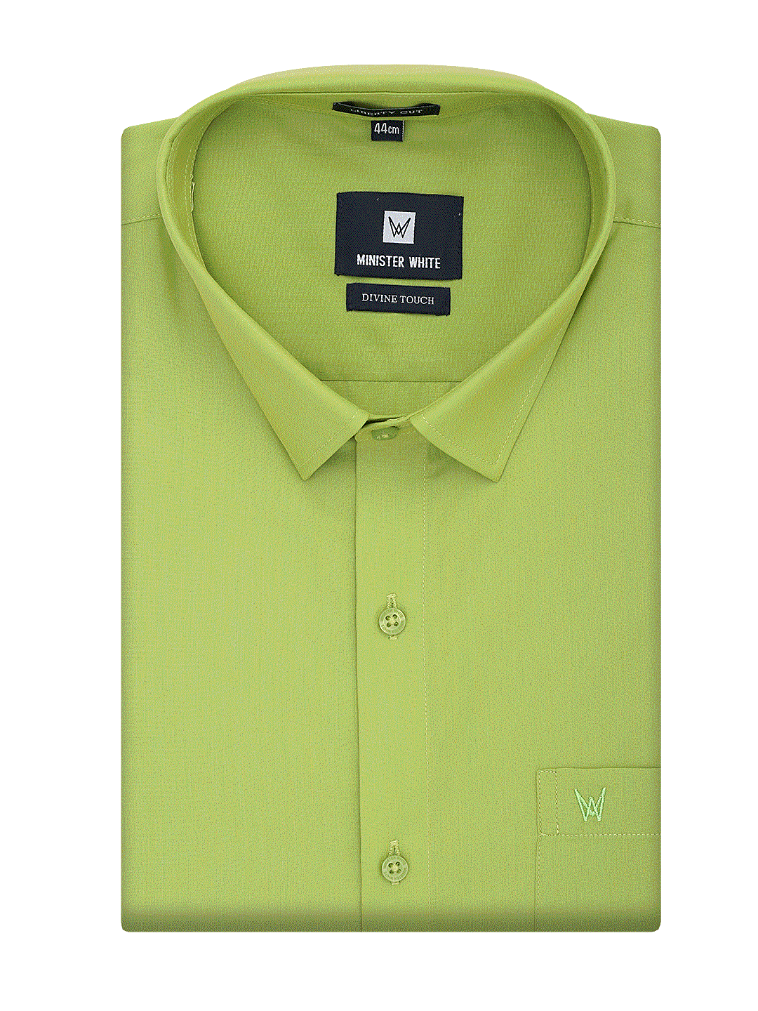 Mens Cotton Regular Fit Lime Colour Shirt Divine Touch