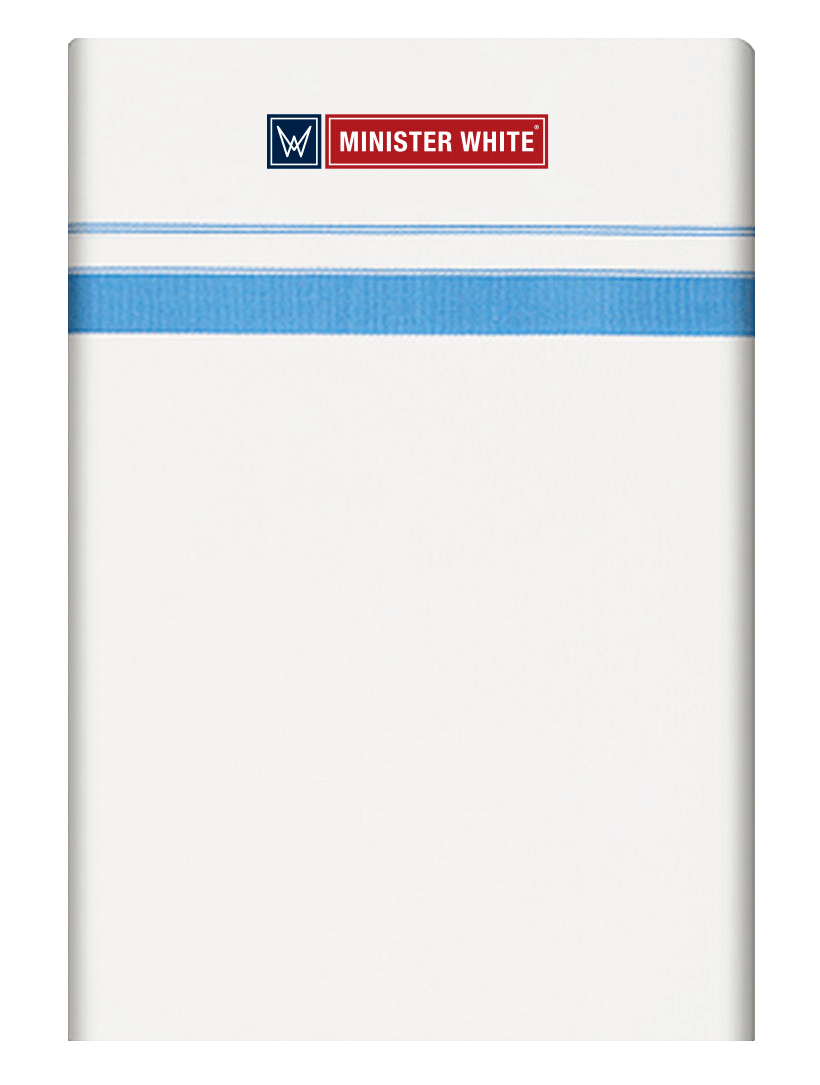 Mens Cotton White Single Layered with Big Border Dhoti - Jasper by Minister White