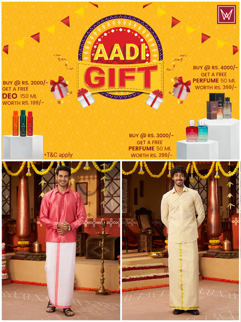 Minister White Aadi Gift offer, premium deodorants and perfumes - limited time offer