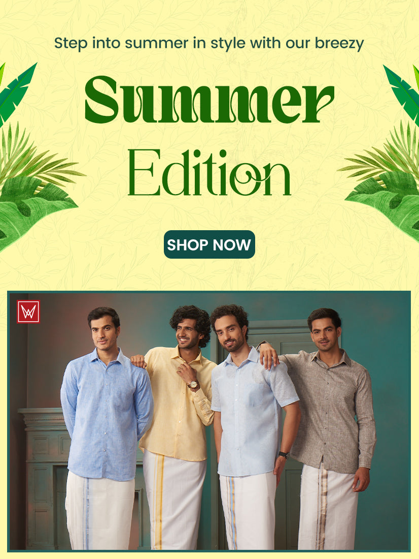 Minister White Cotton and Linen Dhoti, shirt - Summer collections