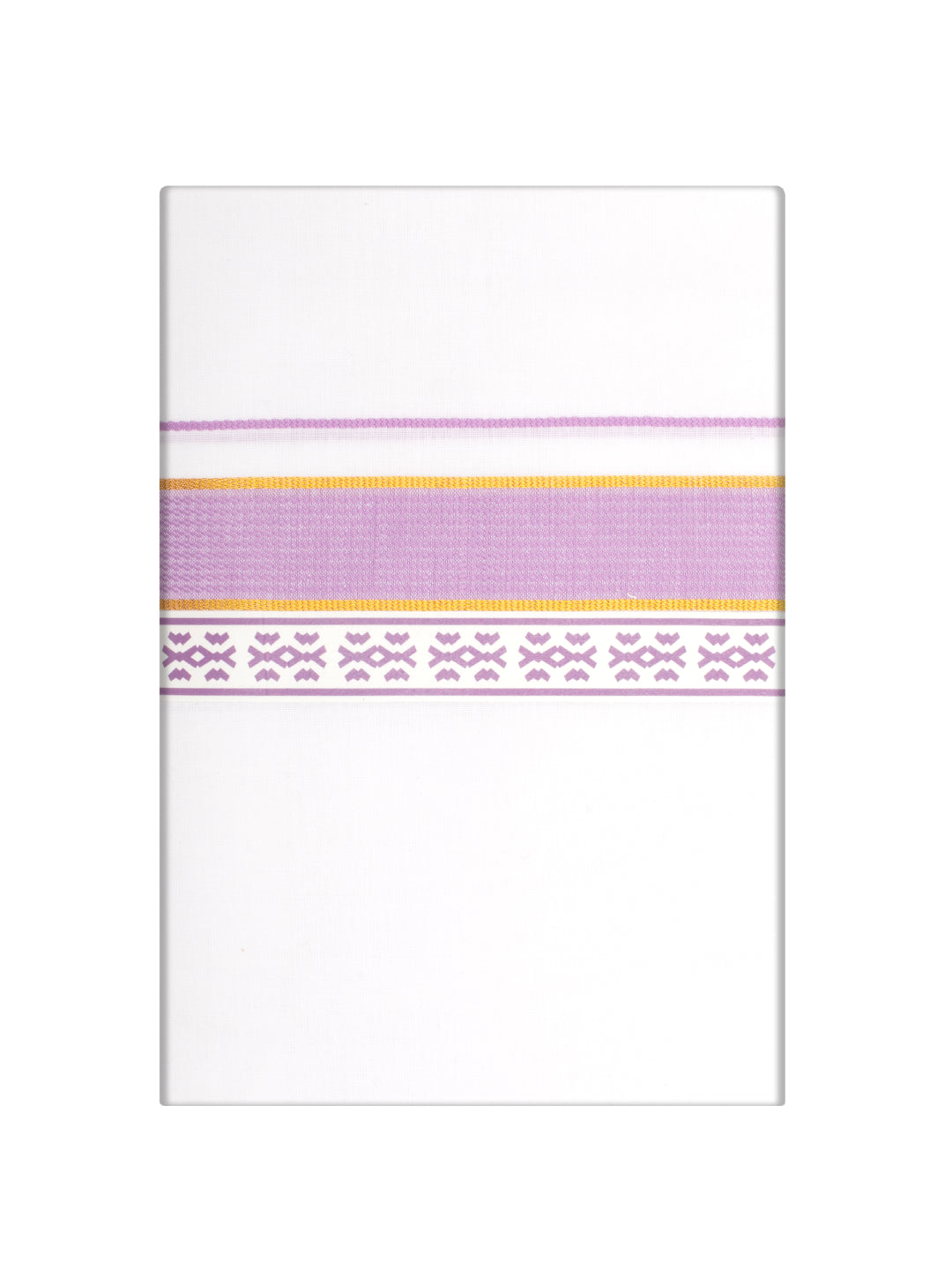 Men's Light Purple Color Fancy Printed Border Dhoti Casper Trends