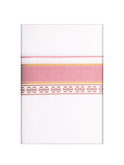 Men's Light Maroon Color Fancy Printed Border Dhoti Combo Casper Trends