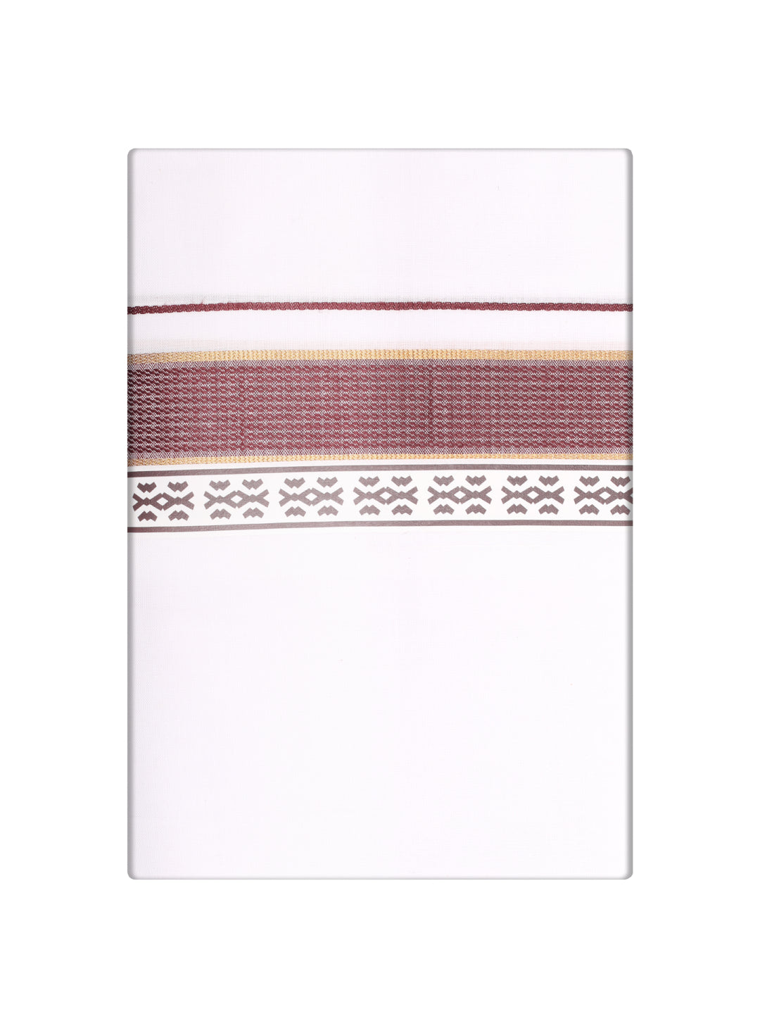 Men's Maroon Color Fancy Printed Border Dhoti Casper Trends