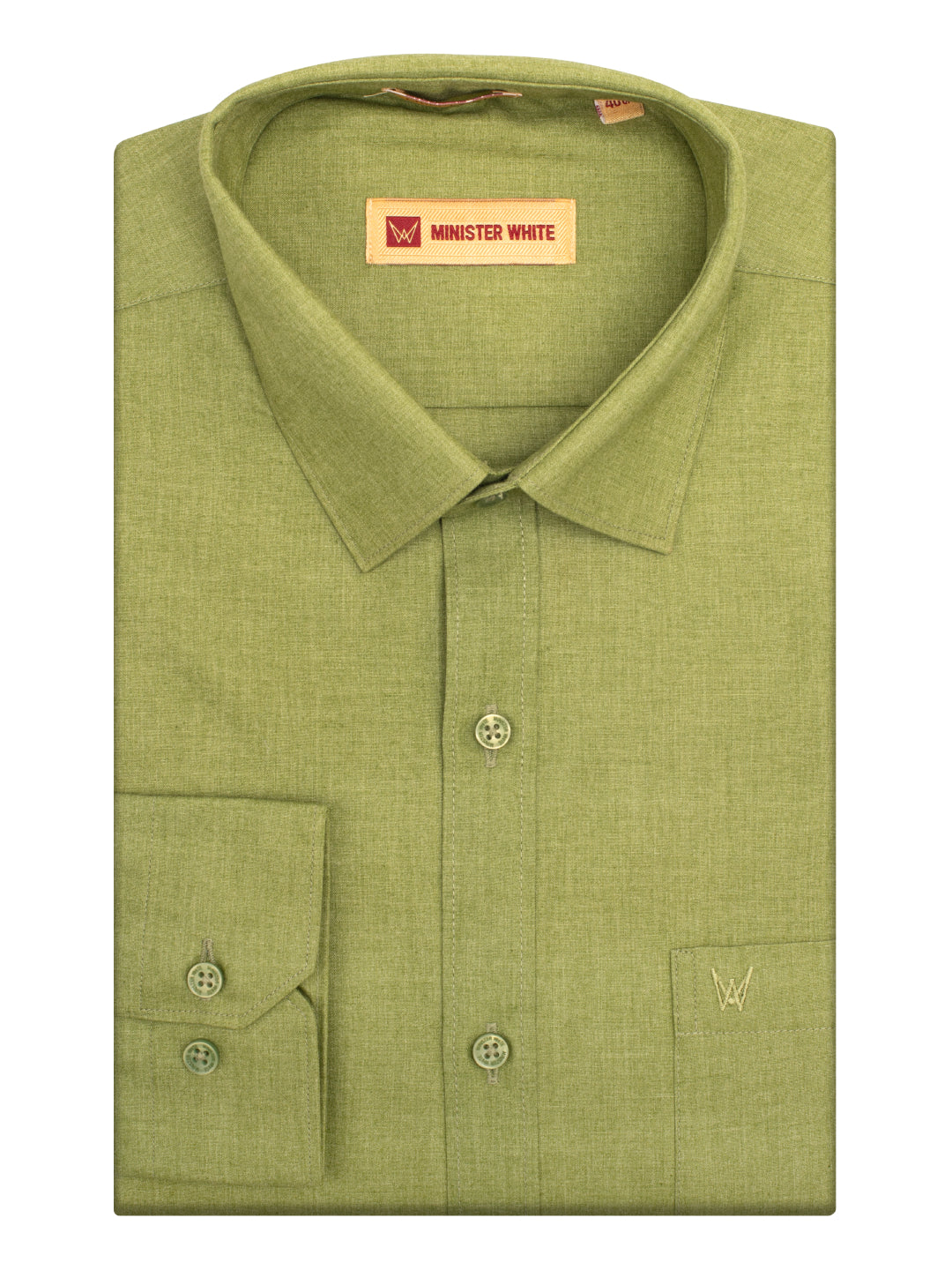 Men's Light Green Color Shirt Casper Trends