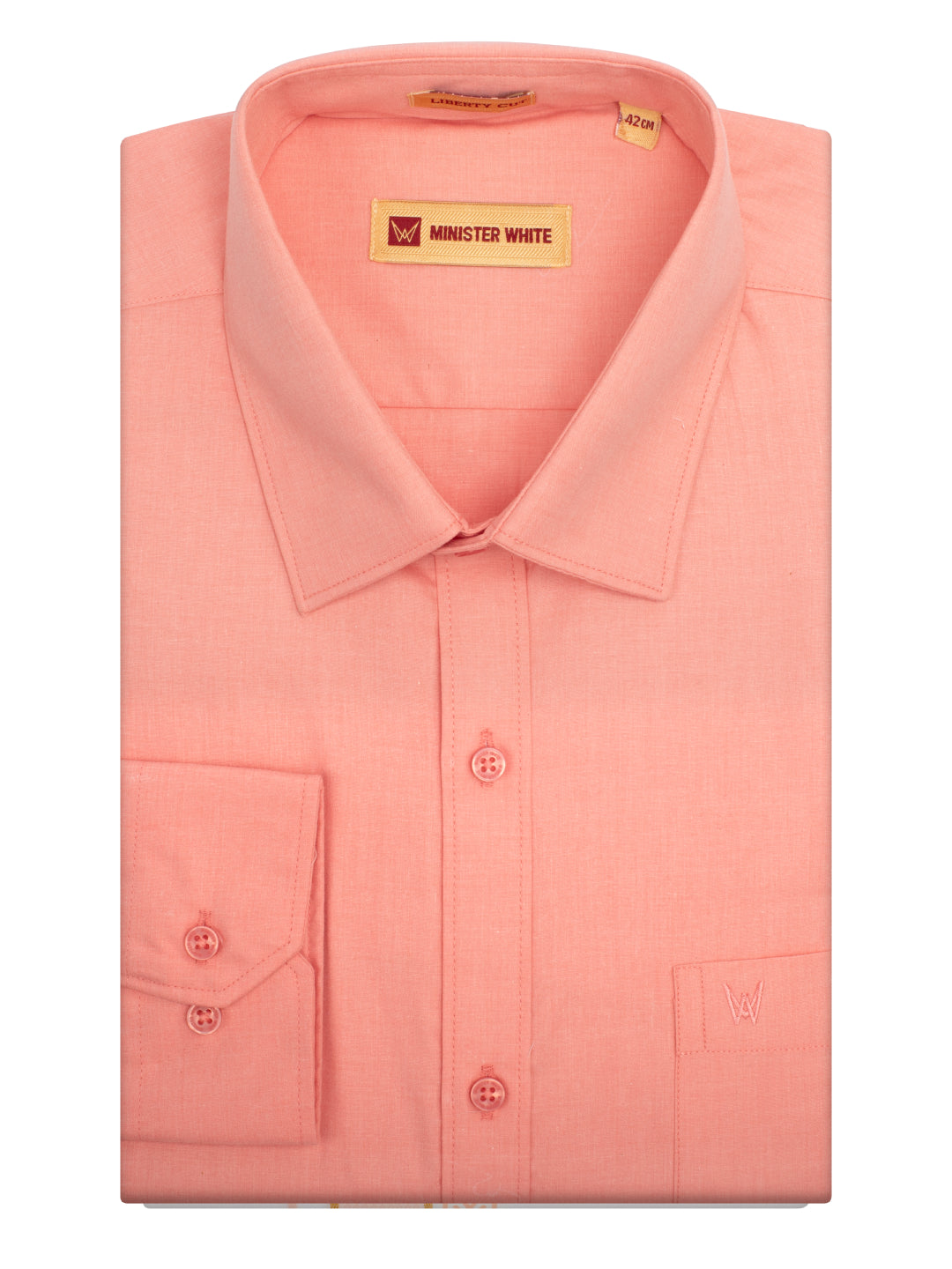 Men's Peach Color Shirt Casper Trends