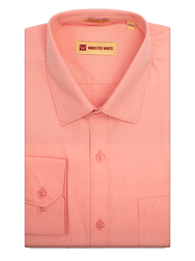 Men's Peach Color Shirt Casper Trends