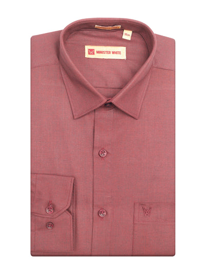 Men's Maroon Color Shirt Casper Trends