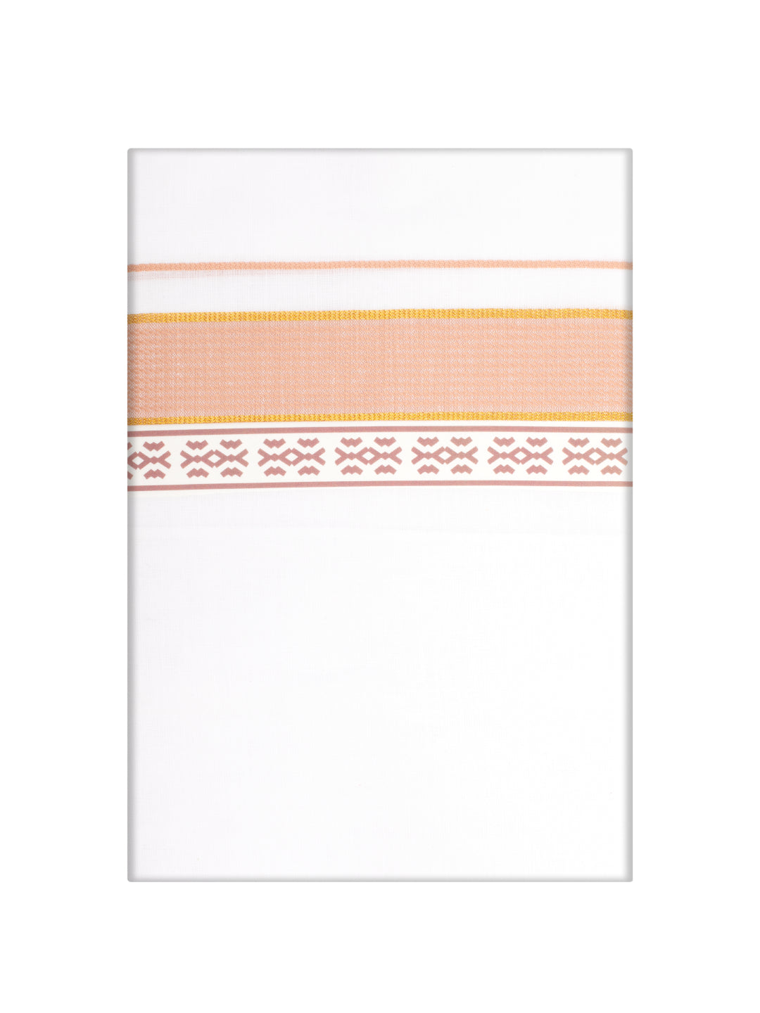 Men's Brown Color Fancy Printed Border Dhoti Casper Trends