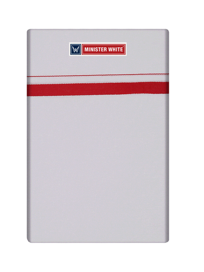 Mens Cotton White Single Layered Dhoti with Big Border - Vishant by Minister White